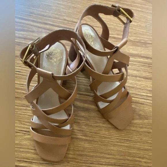 Vince Camuto - Sutellie Block Heel Leather Sandals - size 11M  MSRP: $139.00 - Picture 10 of 12